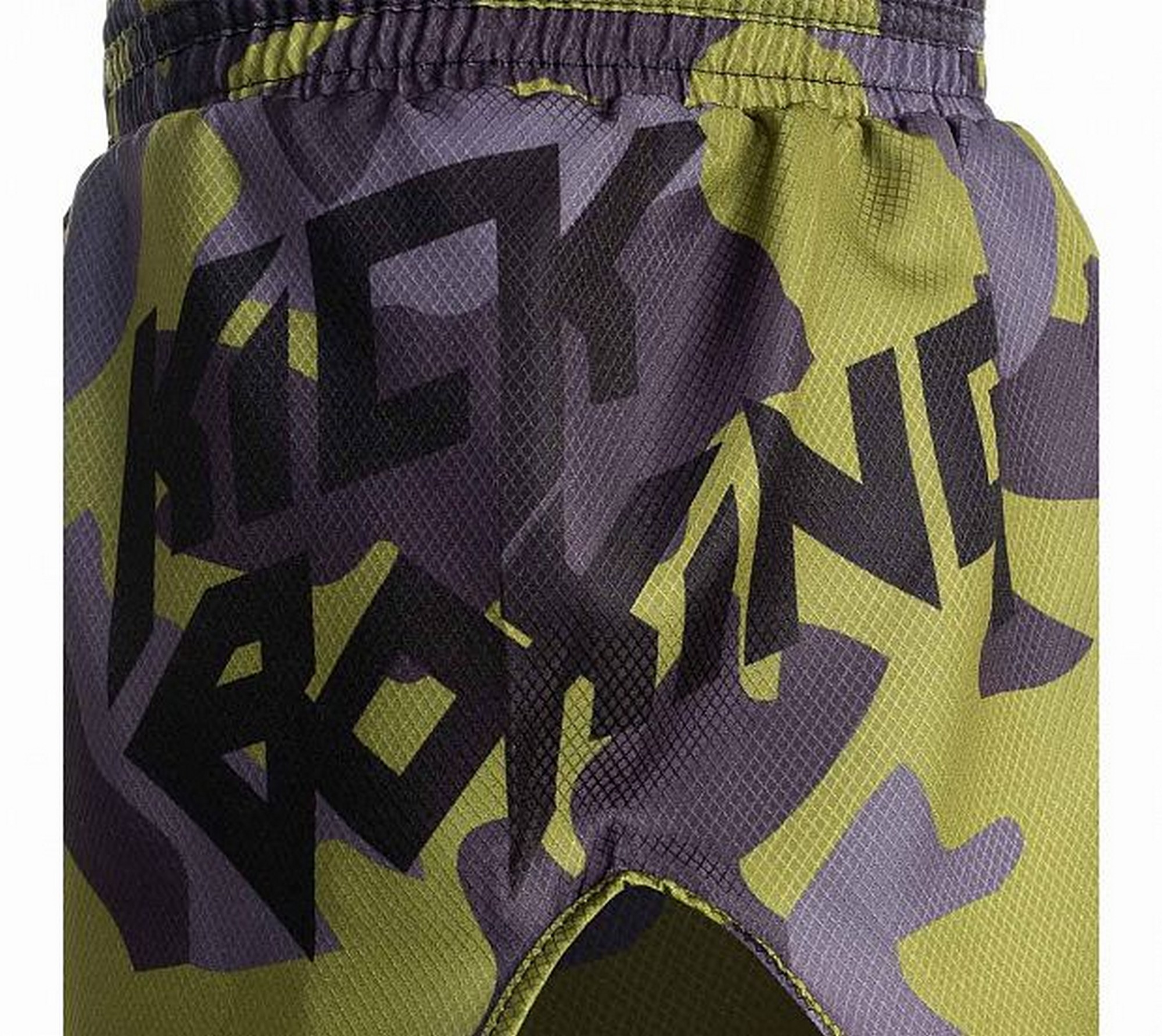 Шорты для кикбоксинга Adidas Kick Boxing Short Micro Diamond adiSKB02 зелено-черный