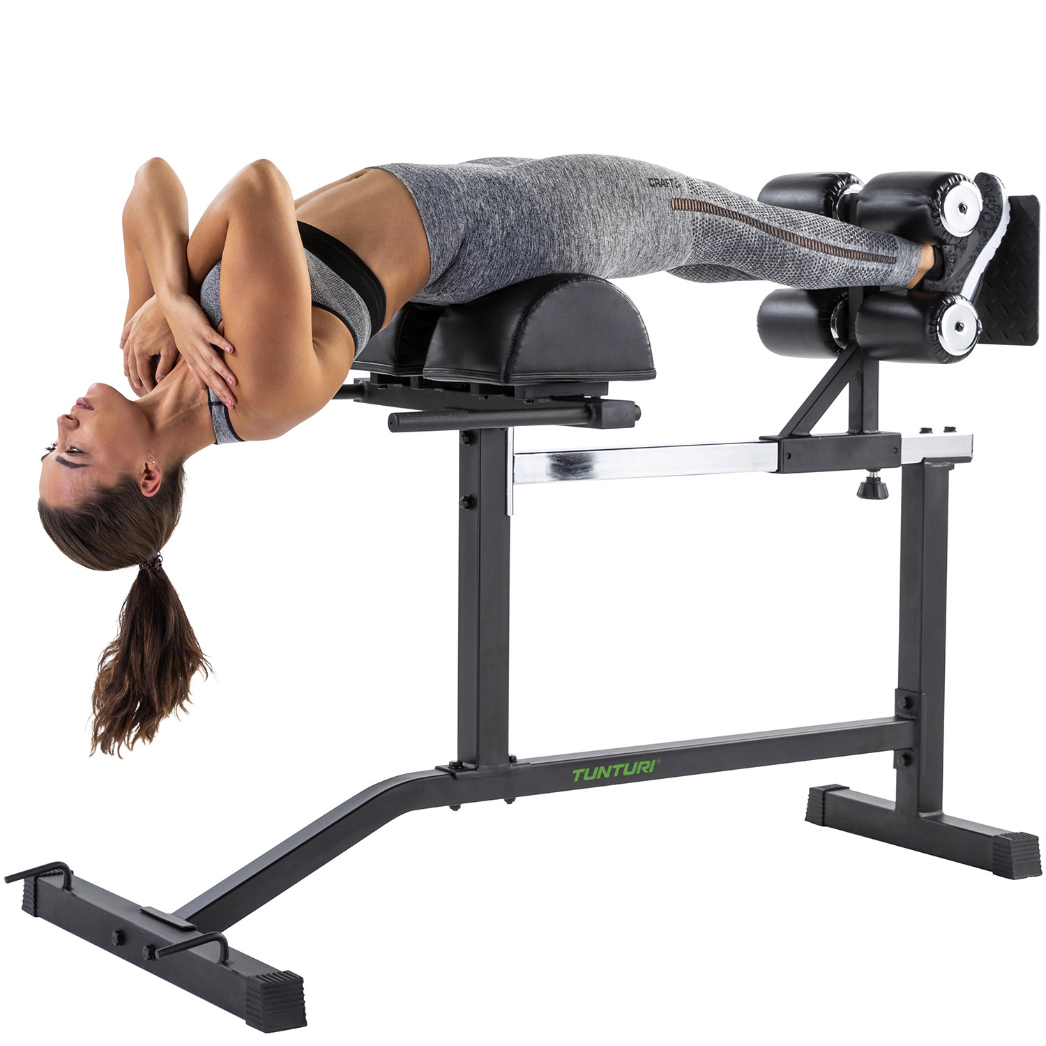 Горизонтальная гиперэкстензия Tunturi GH10 (18TSGH1000) римский стул | Premium Fitness
