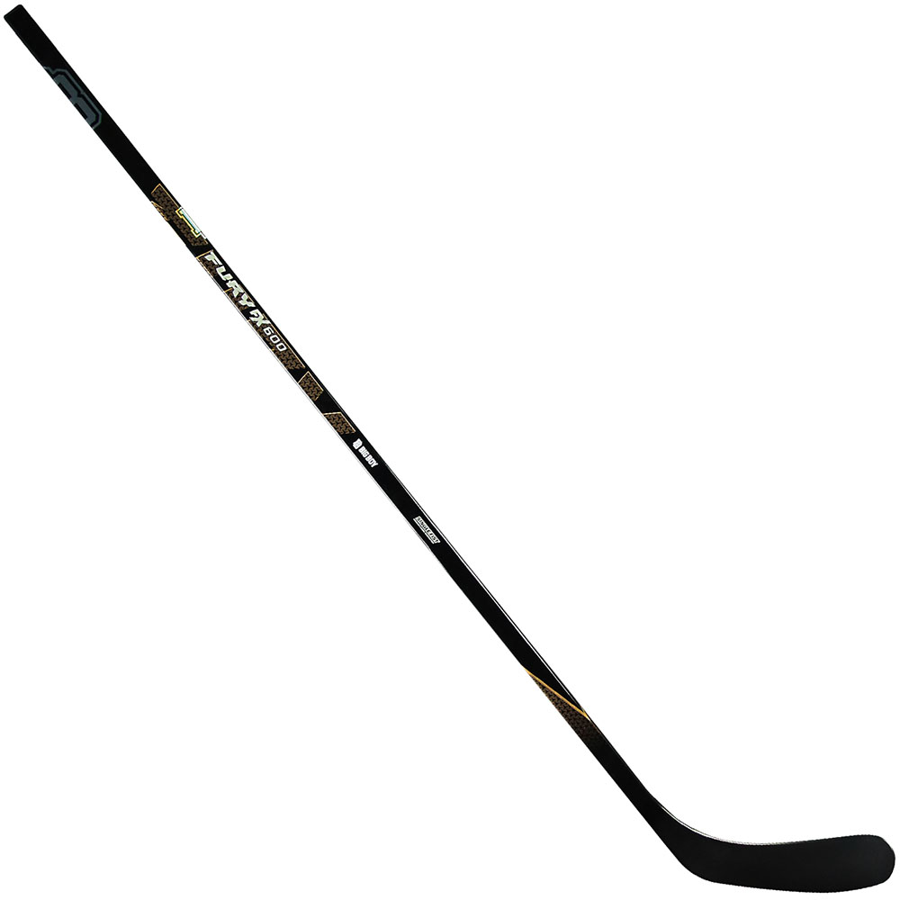 Клюшка хоккейная подростковая, жест.70, лев, хват Big Boy FURY FX 600 flex INT 70 Gr Stick F28 FX6S70M1F28-LFT черный-синий