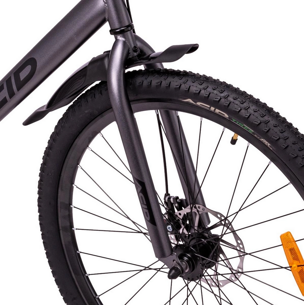 Велосипед 27,5" Acid F 730 D Gray 053976 Flat\Black