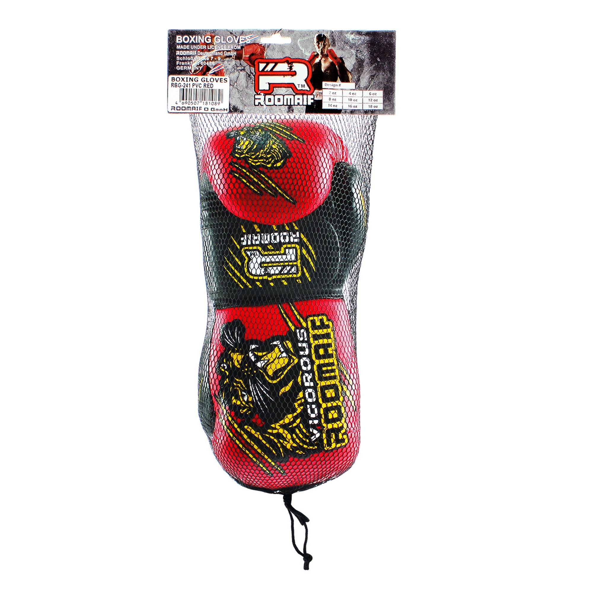 Боксерские перчатки 2 oz Roomaif RBG-241 Red