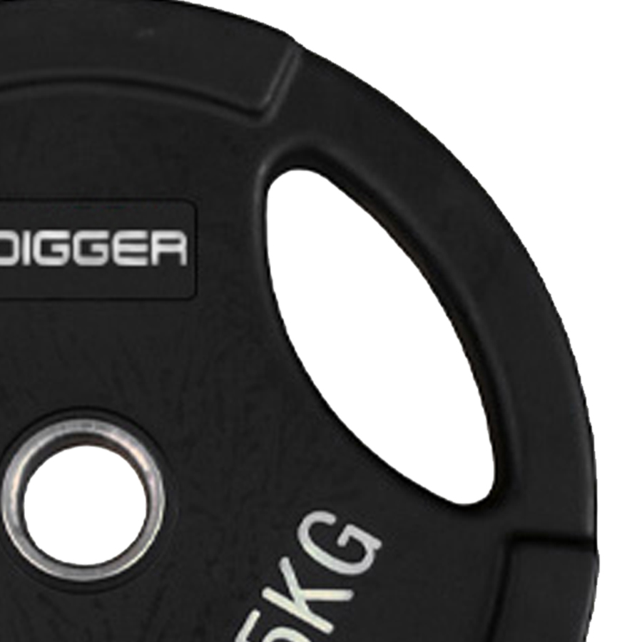 Диск олимпийский обрезиненный 3-х хватовый 15кг Hasttings Digger HD51C1C-15
