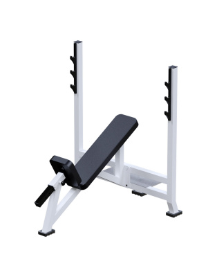 Скамья для штанги со стойками наклонная 30⁰ ARMS AR014 | Premium Fitness