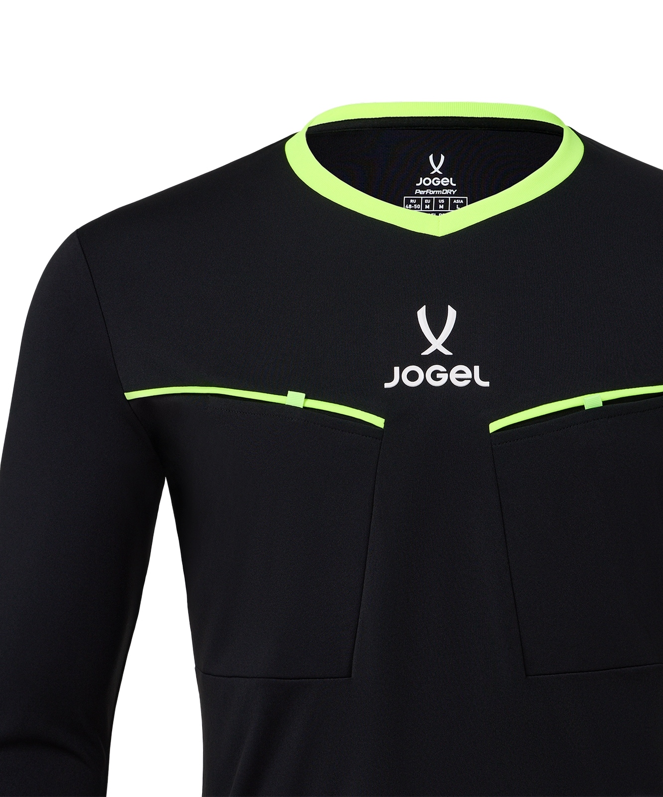 Лонгслив судейский Jogel DIVISION PerFormDRY Referee LS Tee 2.0, черный