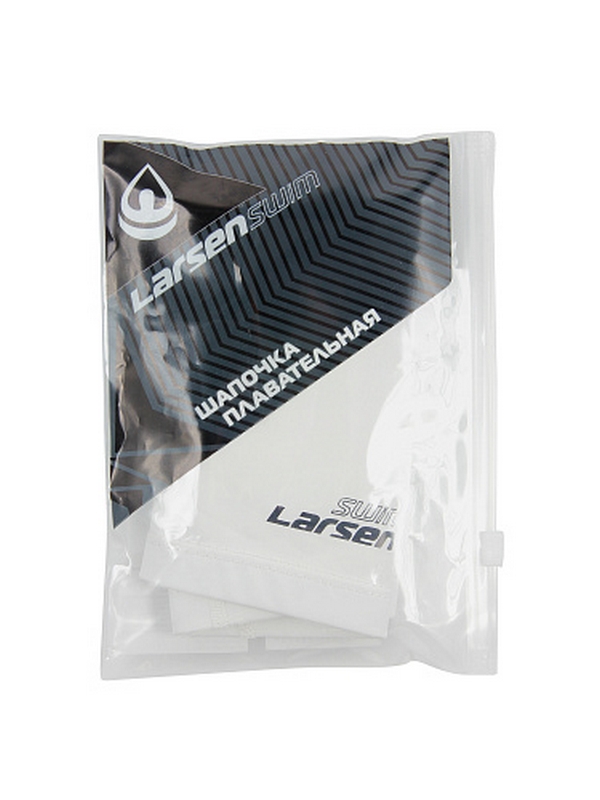 Шапочка плавательная Larsen Swim PU119 белый