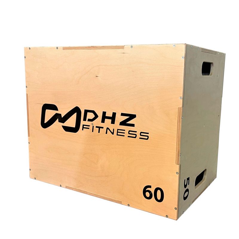 Универсальный Plyo Box 3 в 1 со шкалой наклона (фанера) 50х60х75 см DHZ