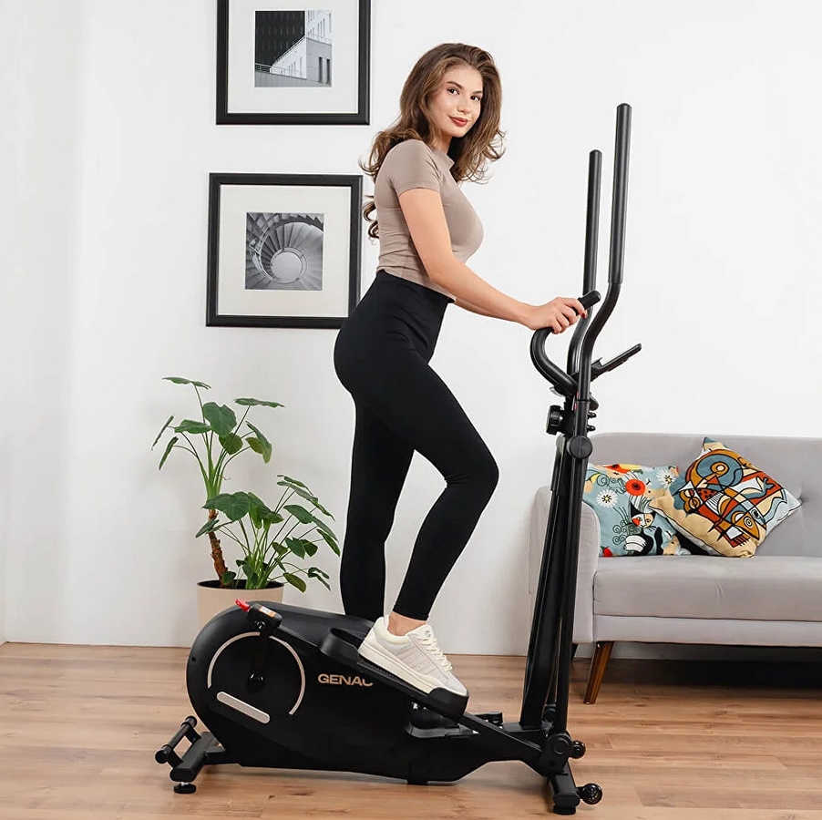 Складной эллиптический тренажер GENAU SpaceCompact Trainer M Black