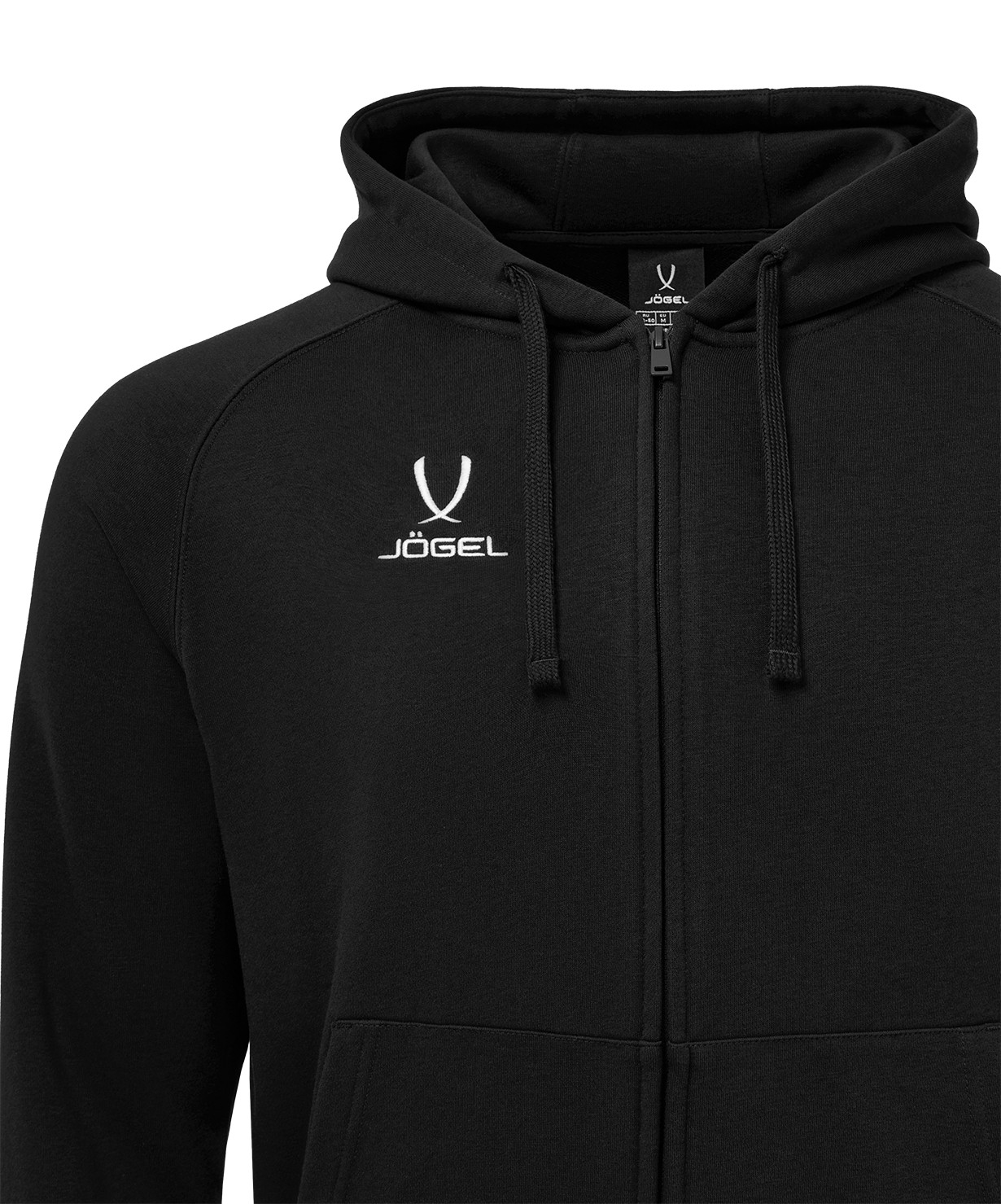 Худи Jogel ESSENTIAL Club reglan Cotton Zip Hoodie 99, черный