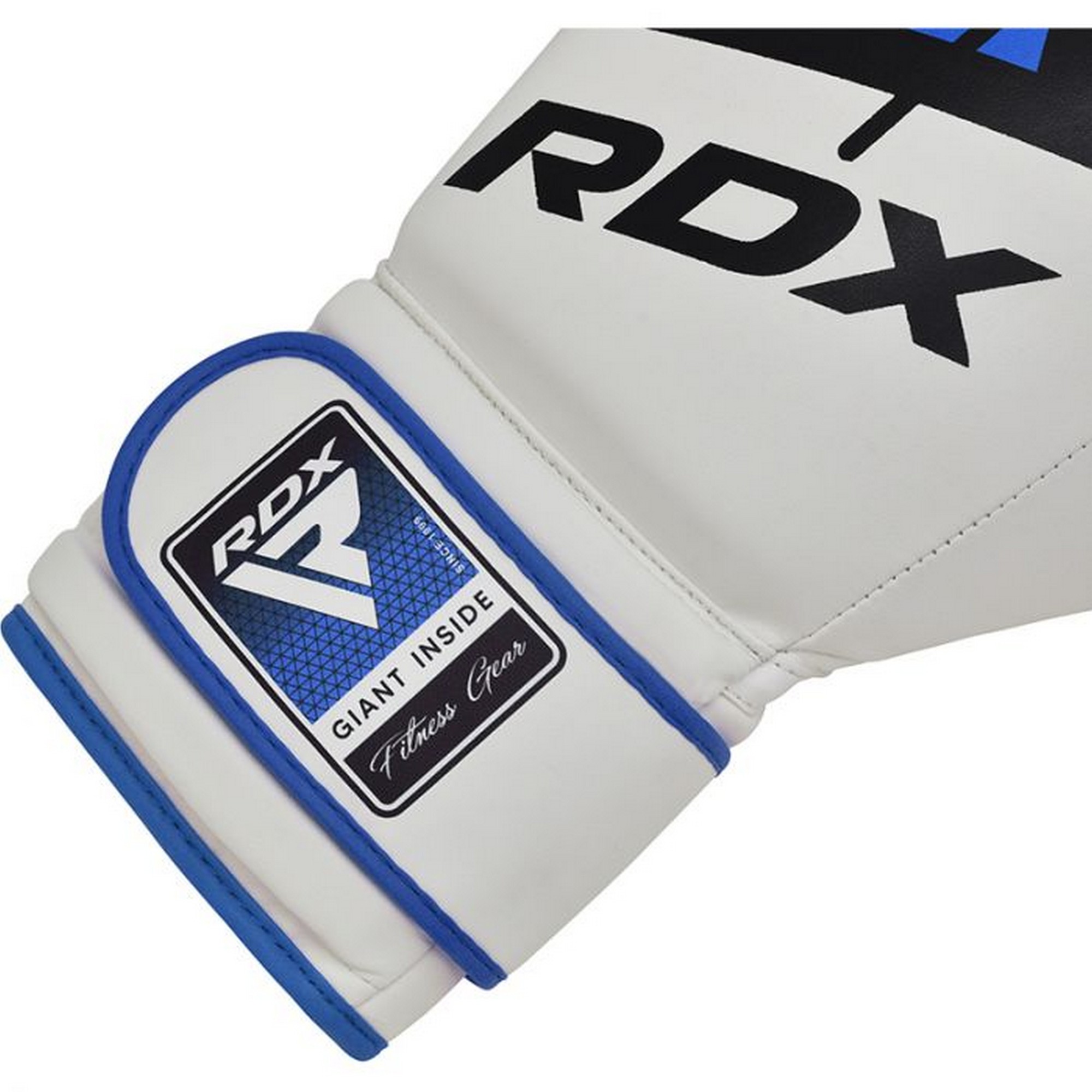 Перчатки тренировочные RDX BGR-F7U-8oz белый\синий