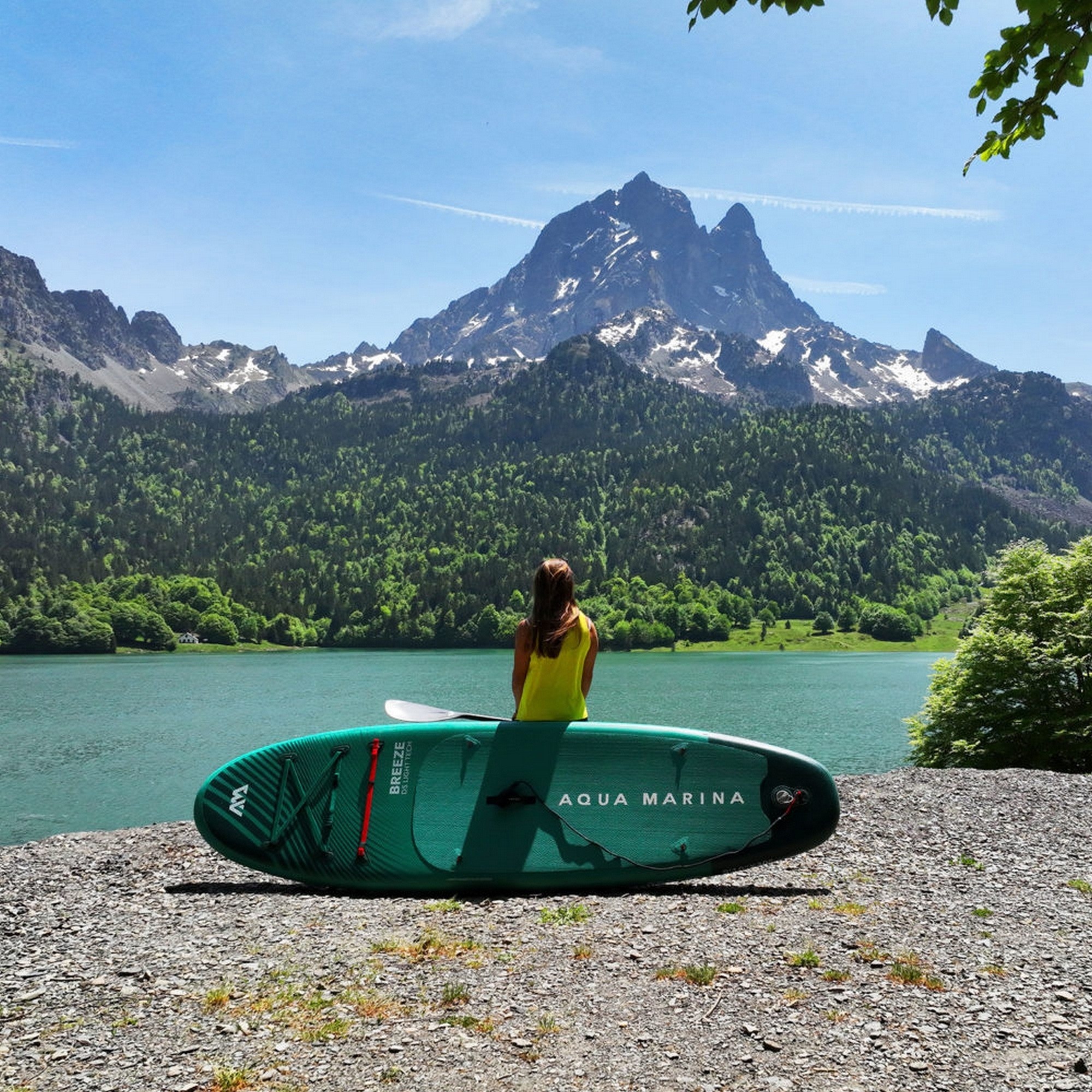 SUP-доска 300х76х12см, насос, весло, лиш, киль, ремнабор, сумка, до 100кг Aqua Marina Breeze BT-23BRP