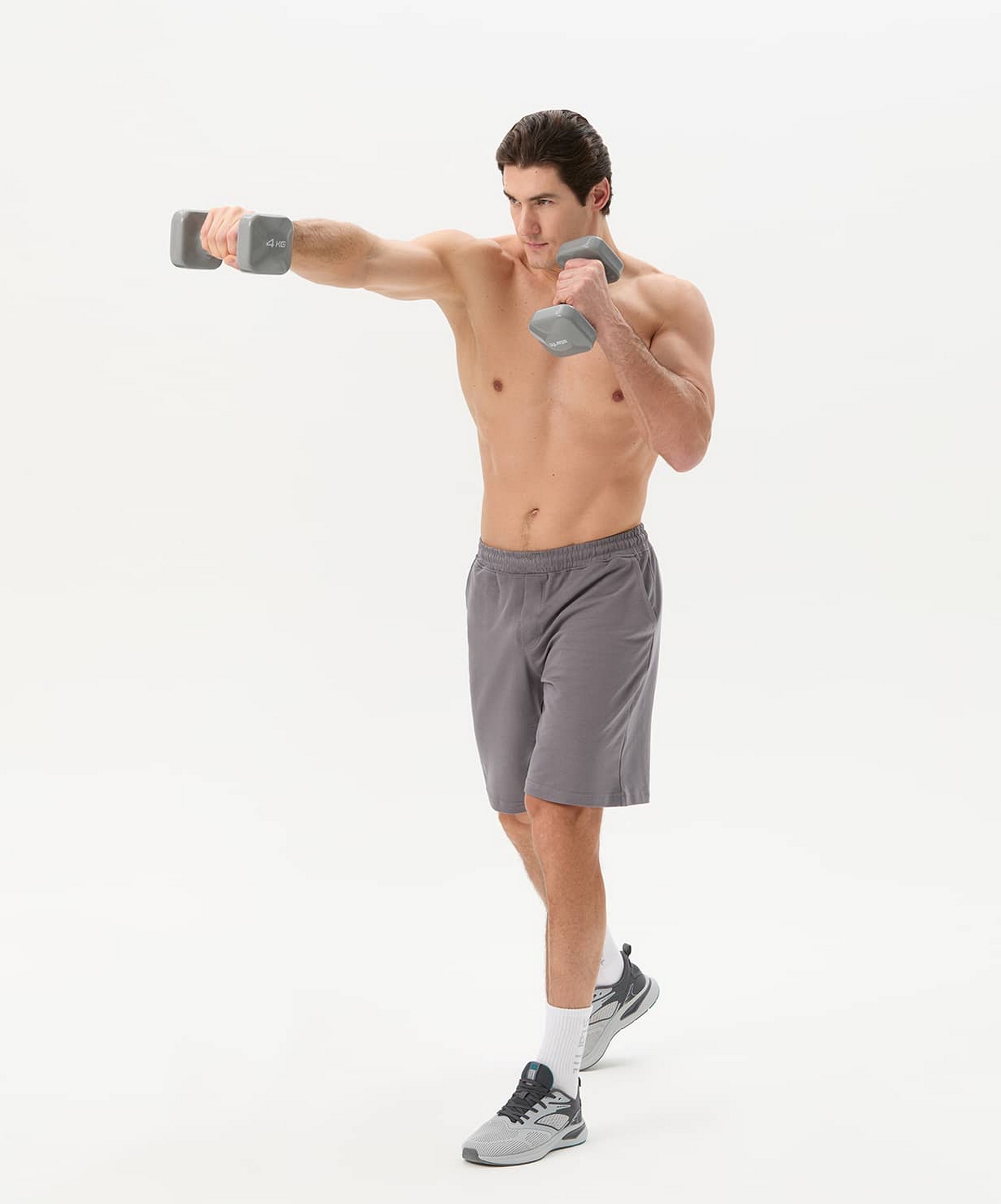 Гантель виниловая 4 кг Star Fit DB-106 темно-серый