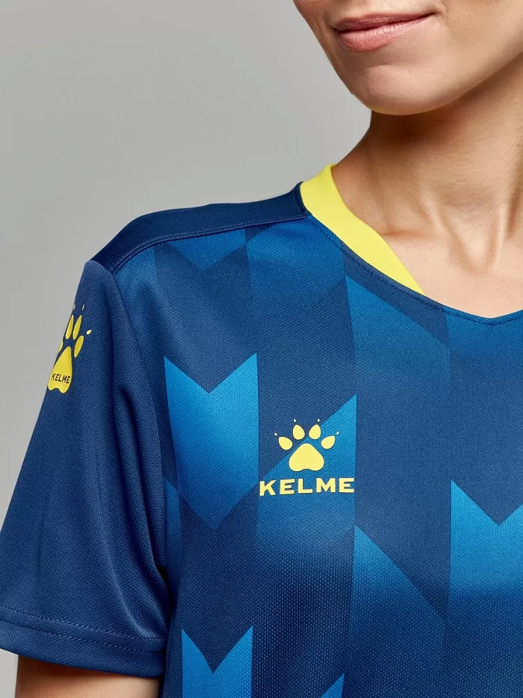 Футбольная форма Kelme Short-Sleeved Football Suit 8251ZB1003-416 Dark Blue\Black