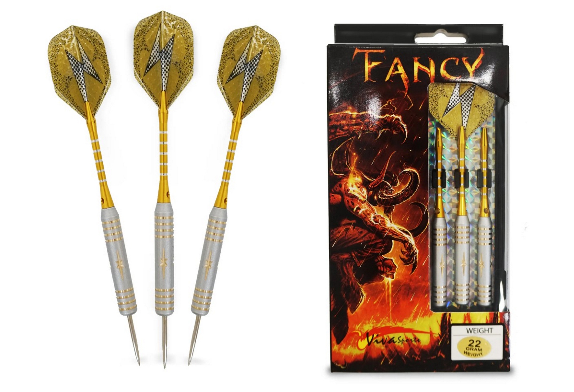 Комплект дротиков FANCY Латунь 22 GM Start Line SLP-D-B-FANCY-22