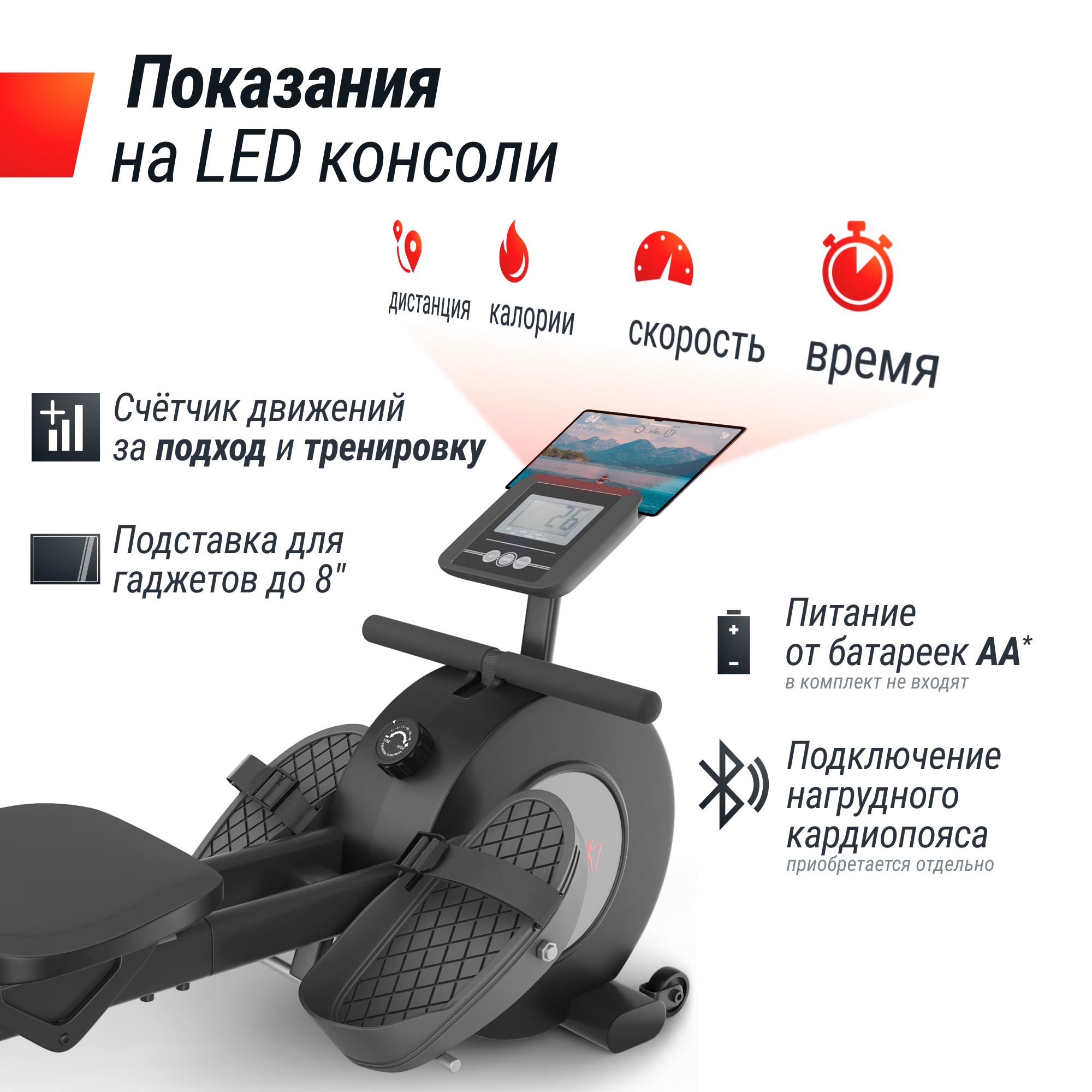 Гребной тренажер UnixFit Techno Rower 360 RMM360