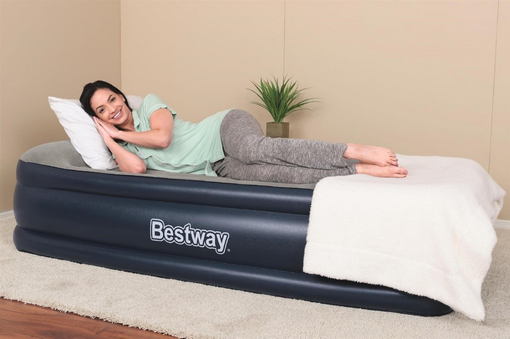 Надувная кровать Bestway Tritech 191х97х46 см, встроенный электронасос 67628