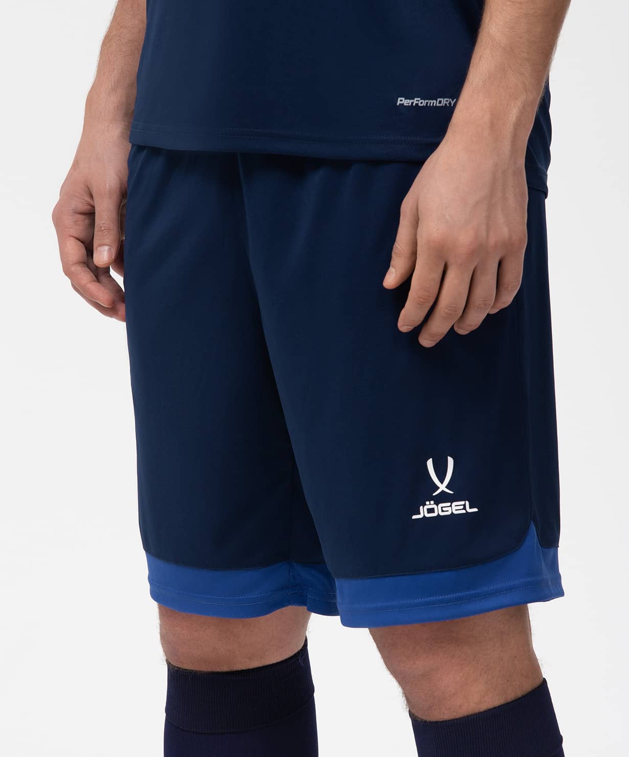 Шорты игровые Jogel DIVISION PerFormDRY Union Shorts, темно-синий/синий/белый