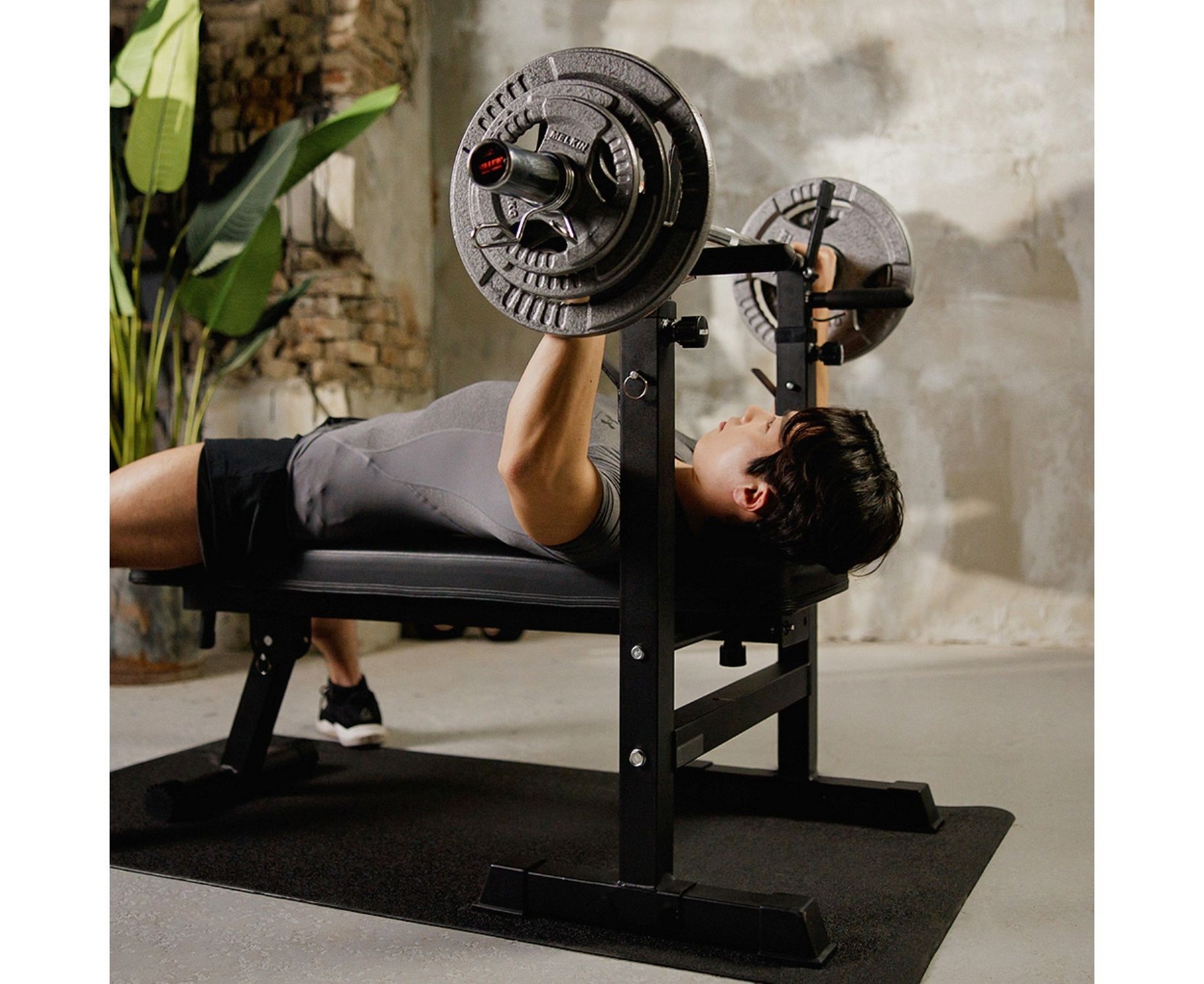 Усиленная скамья со стойками под штангу DFC MELKINMKBP01 | Premium Fitness