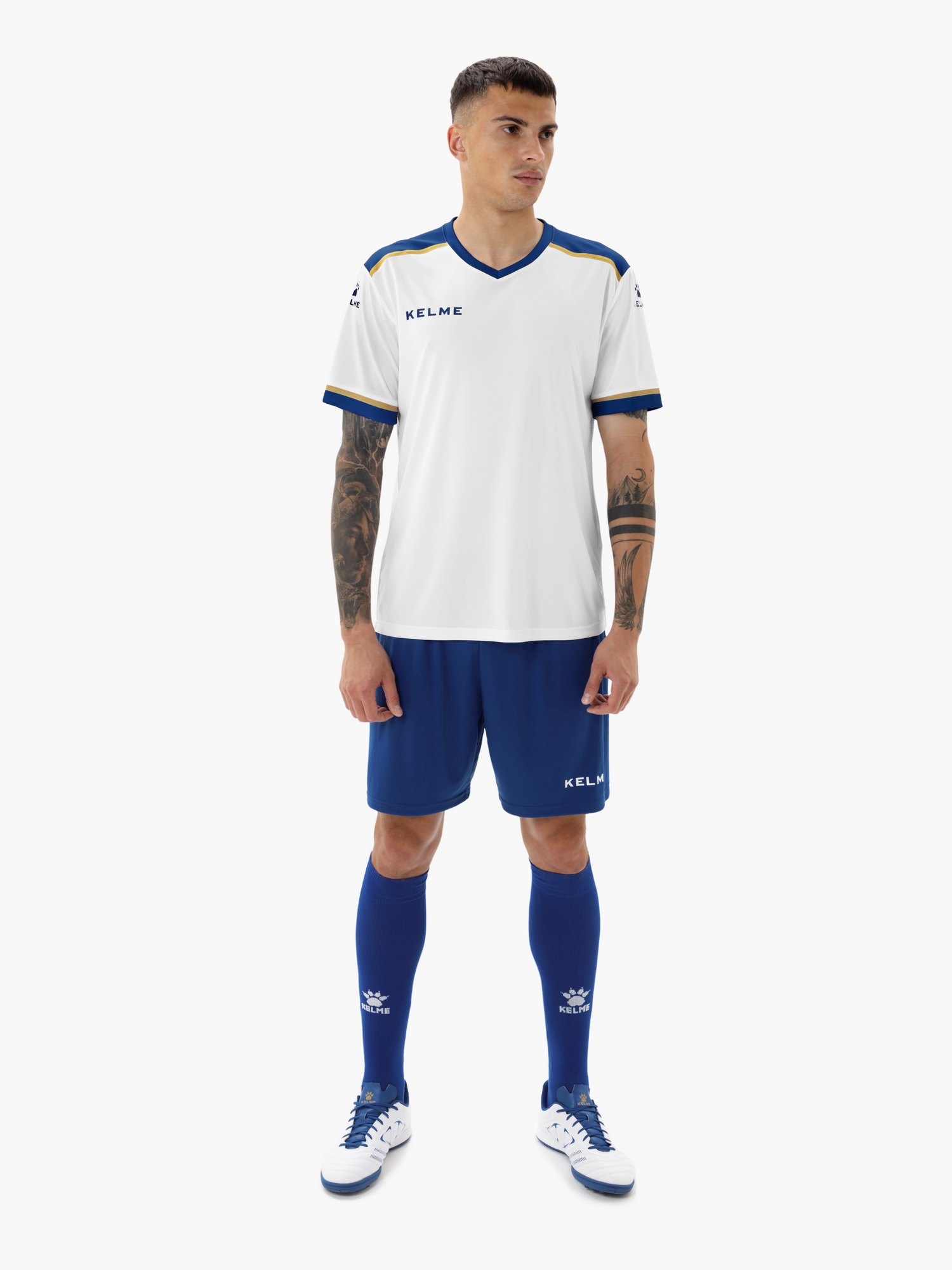 Футбольная форма Kelme Football Suit 8351ZB1158-104 White\Blue