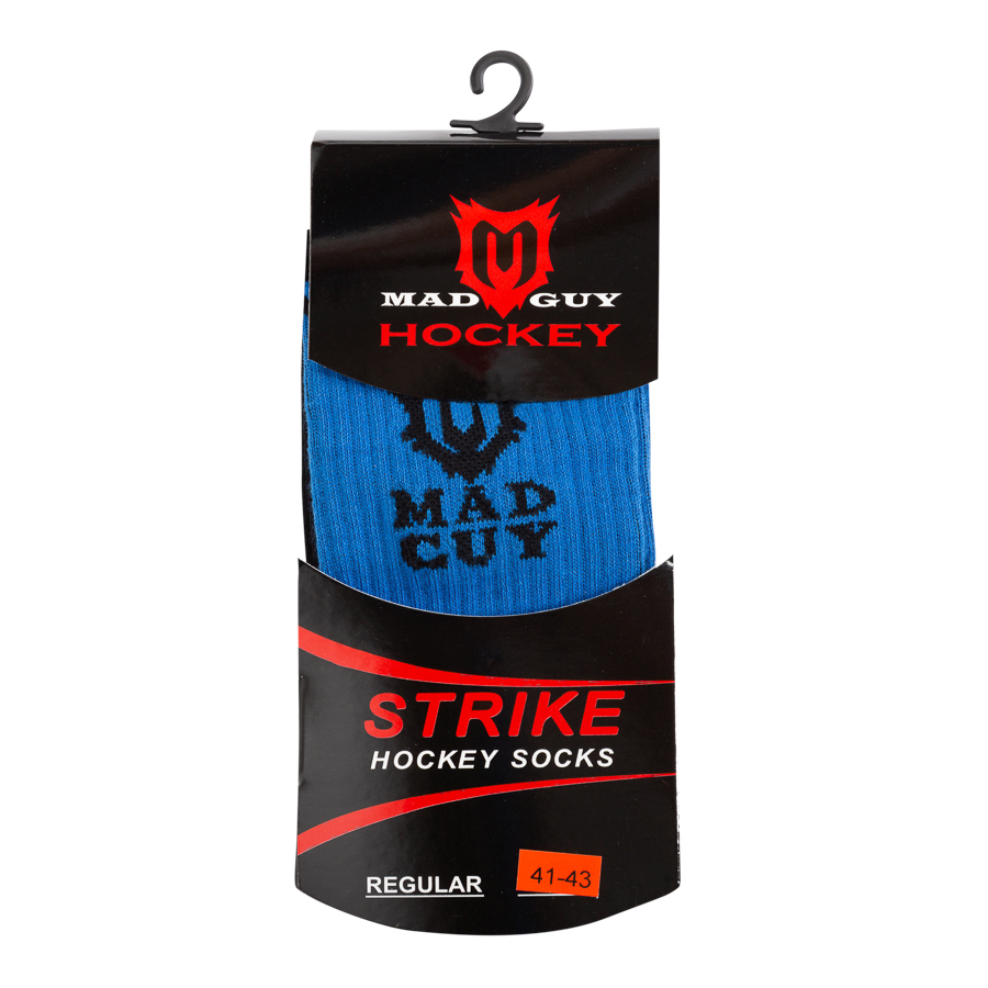 Носки хоккейные Mad Guy Strike Regular синий\черный