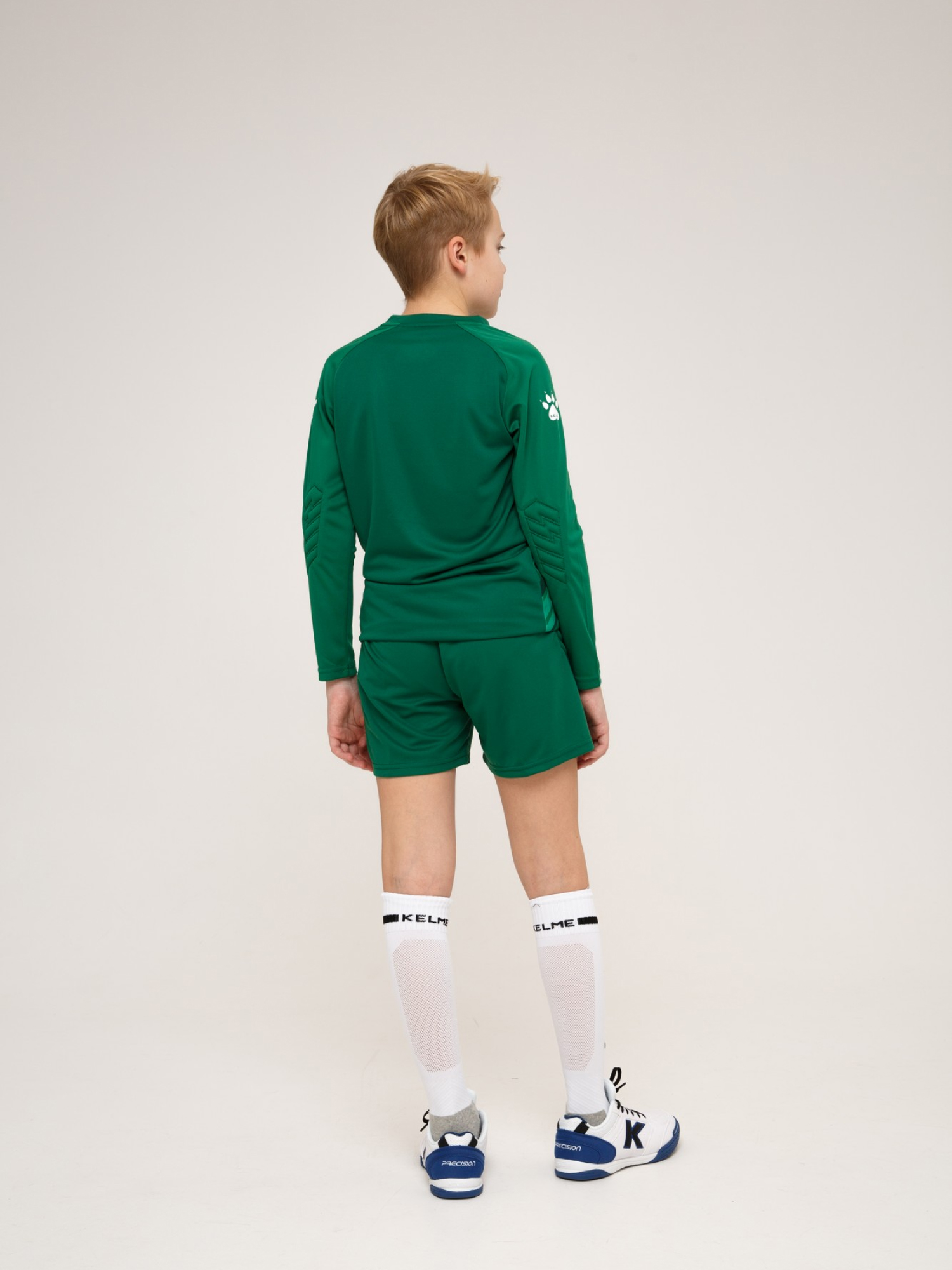 Детский комплект (лонгслив, шорты) Kelme Long Sleeve Goalkeeper Suit 7361ZB3256-300 Green