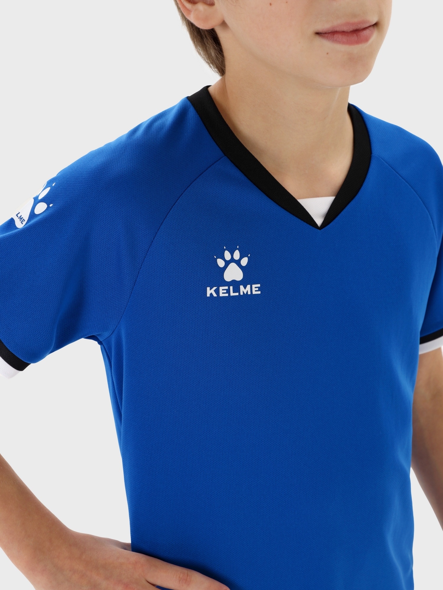 Детская футбольная форма Kelme Football Uniform Set 8551ZB31084-481 Blue\Black