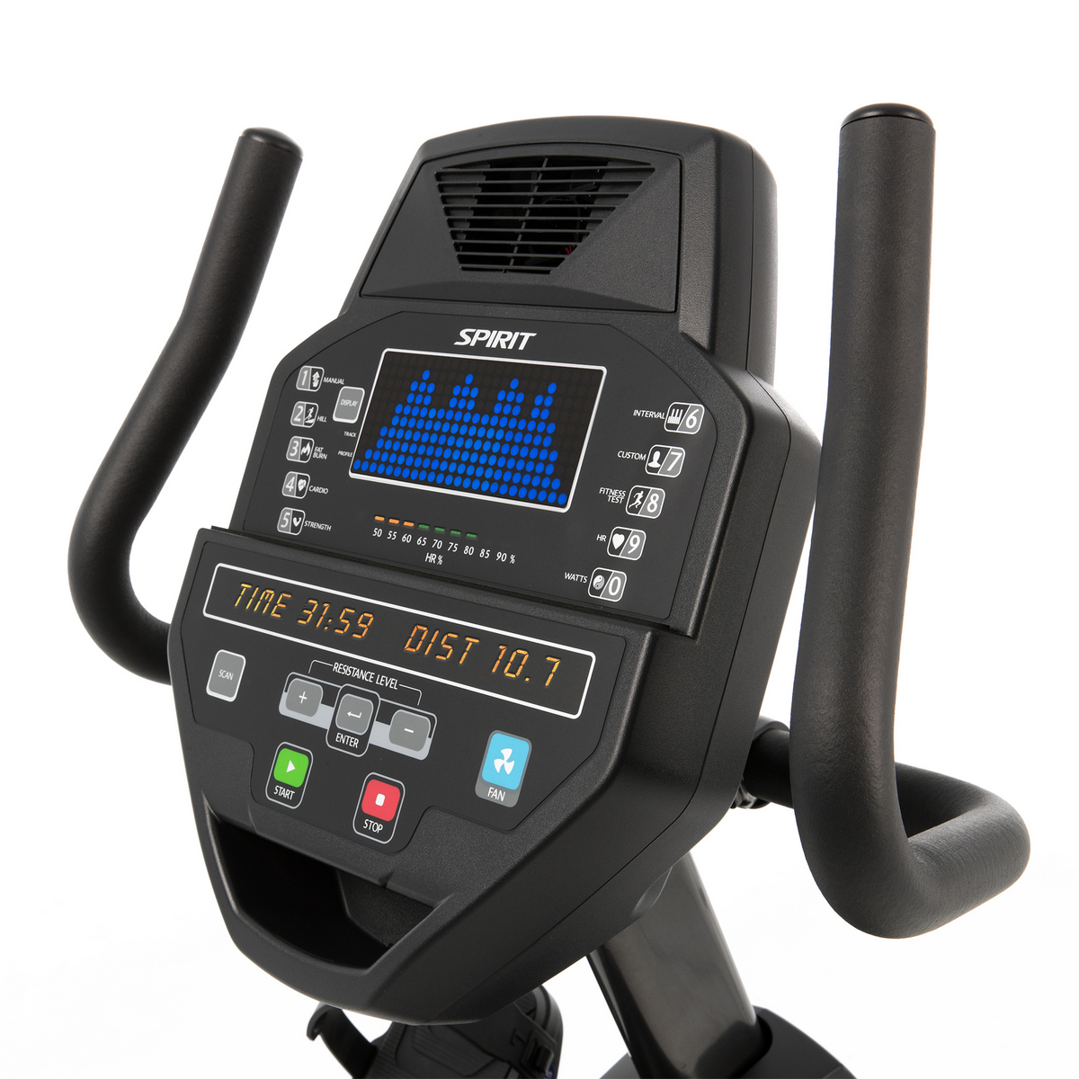 Велотренажер SPIRIT CR800 Graphite gray