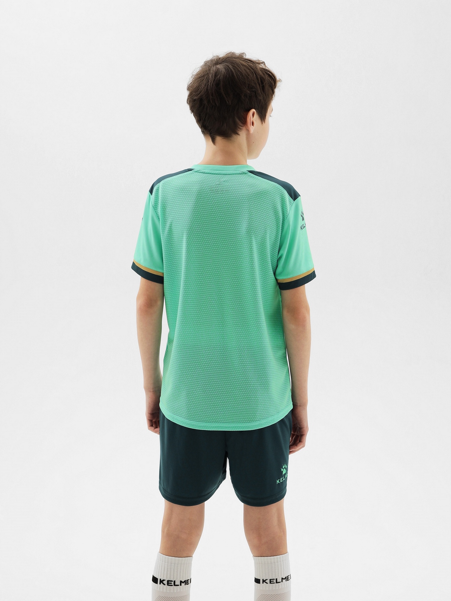 Детская футбольная форма Kelme Football Suit 8351ZB3158-328 Teal\Blue-green