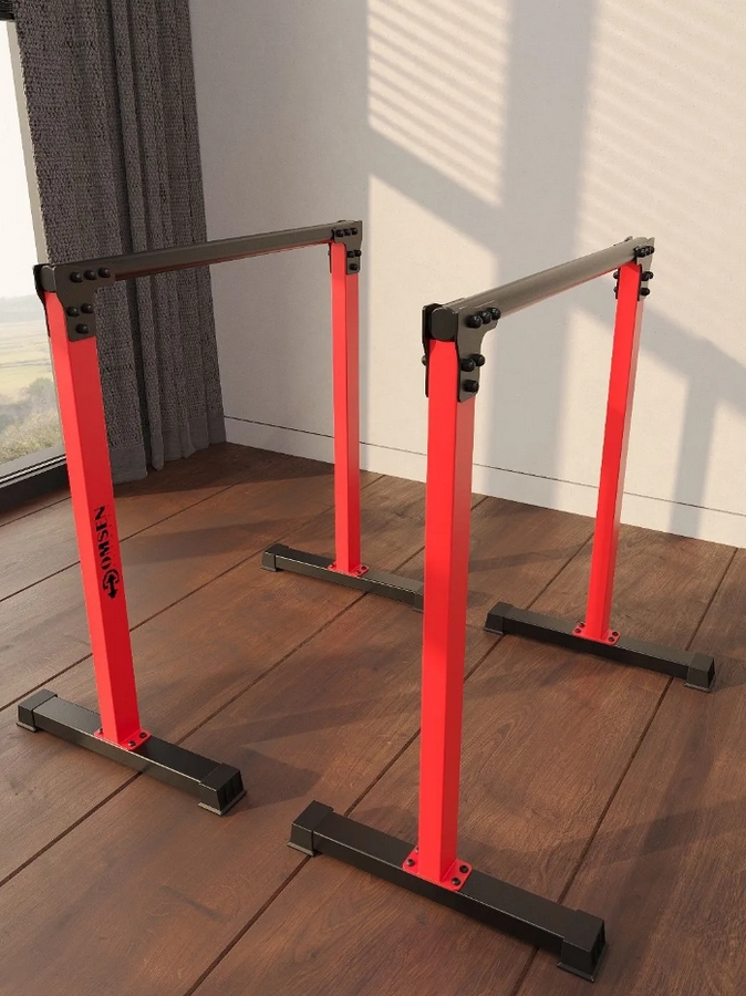 Брусья напольные хайлетсы Domsen Fitness Ds48 RED