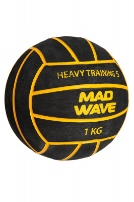 Мяч для водного поло Mad Wave WP Heavy Training #5 M2230 07 5 01W Черный