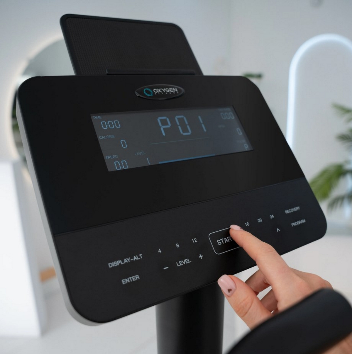 Эллиптический тренажер домашний Oxygen Fitness PHANTOM M LCD