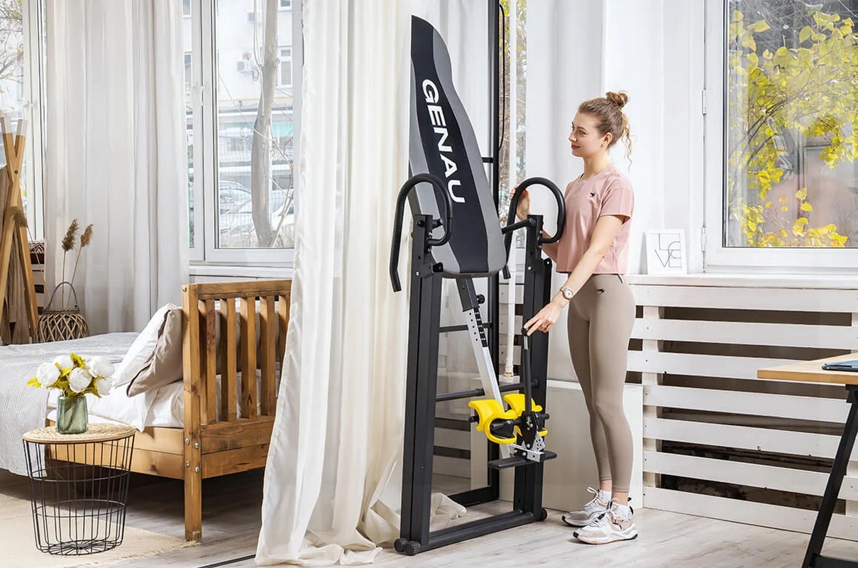 Инверсионный стол GENAU Fitspine EA-350 DARK BLACK