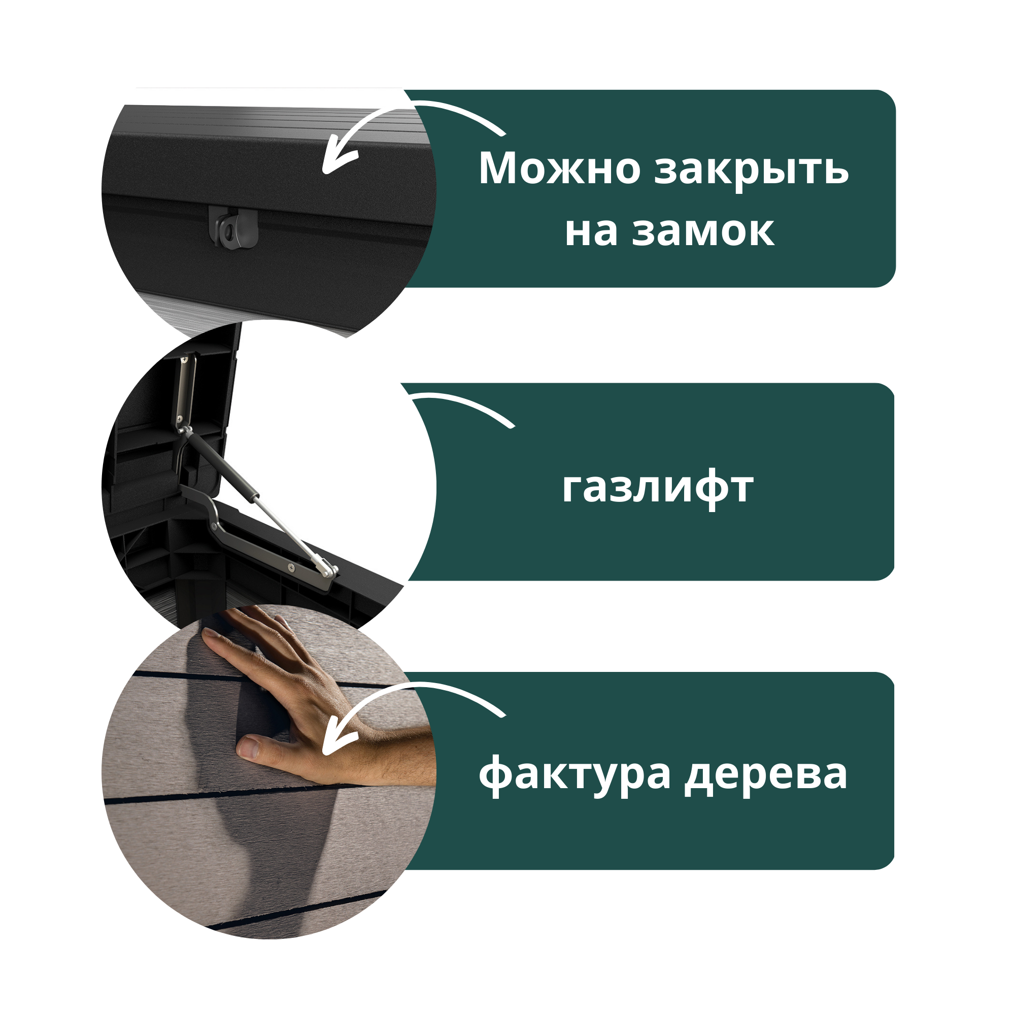 Сундук для хранения Денали 570L (Denali DuoTech Deck Box)