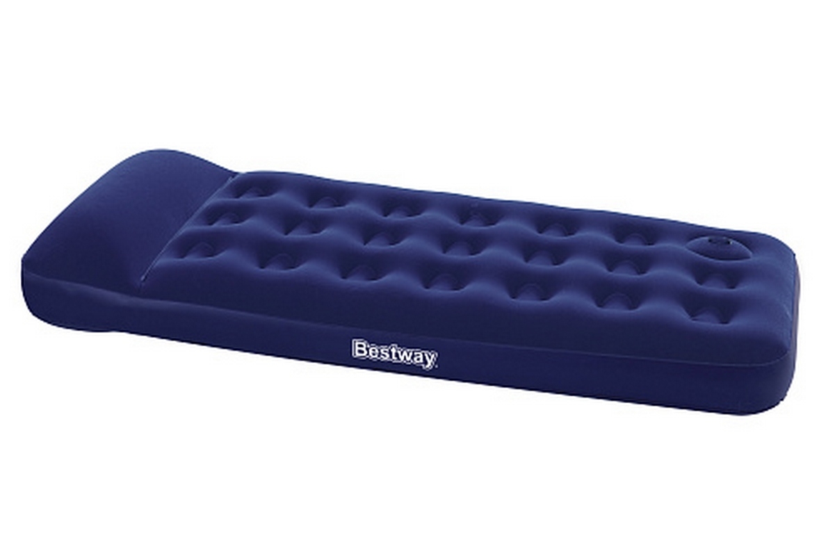 Надувной матрас 185х76х28см с подголовником встроенный насос Bestway 67223