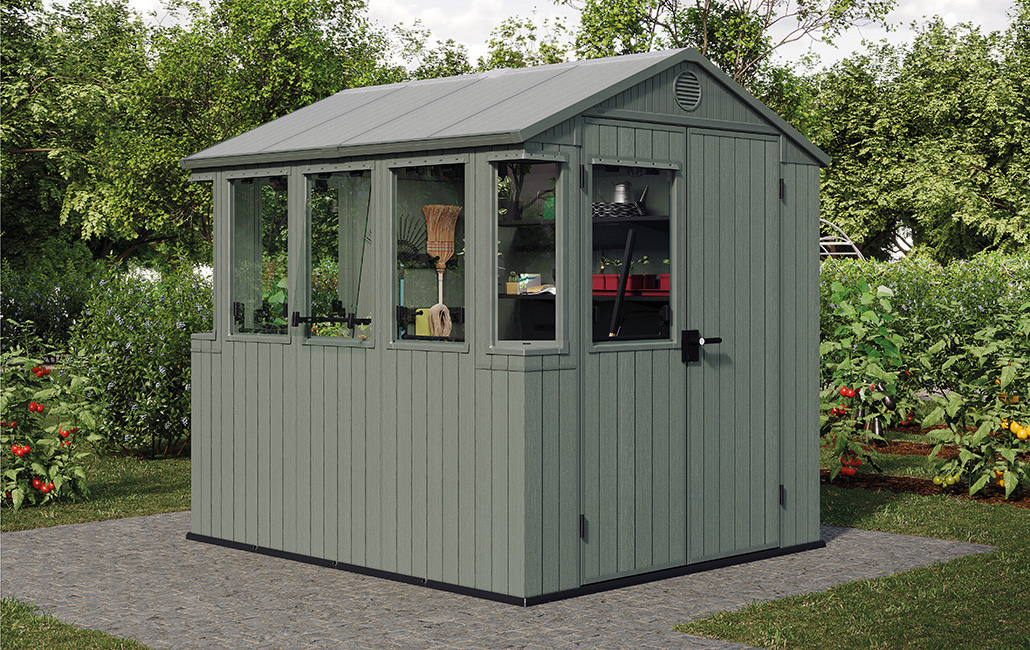 Сарай садовый "Поттинг" Potting shed Evotech Green 6x8