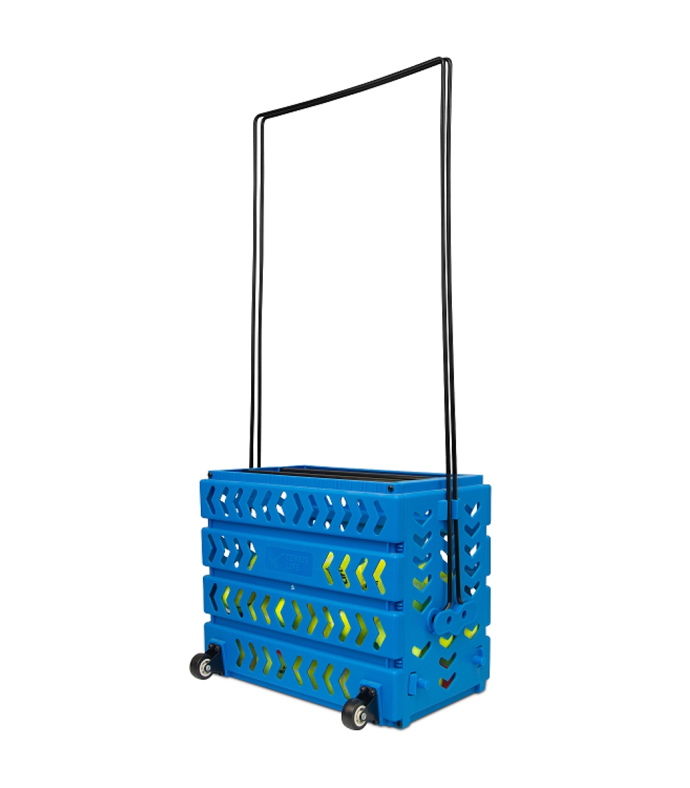 Корзина 80 мячей с колесами Tennis Life TL80BLUE синий