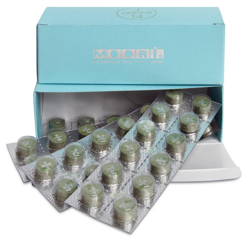 Наклейка для кия Moori Jewel Green ø14мм Soft, 1шт.