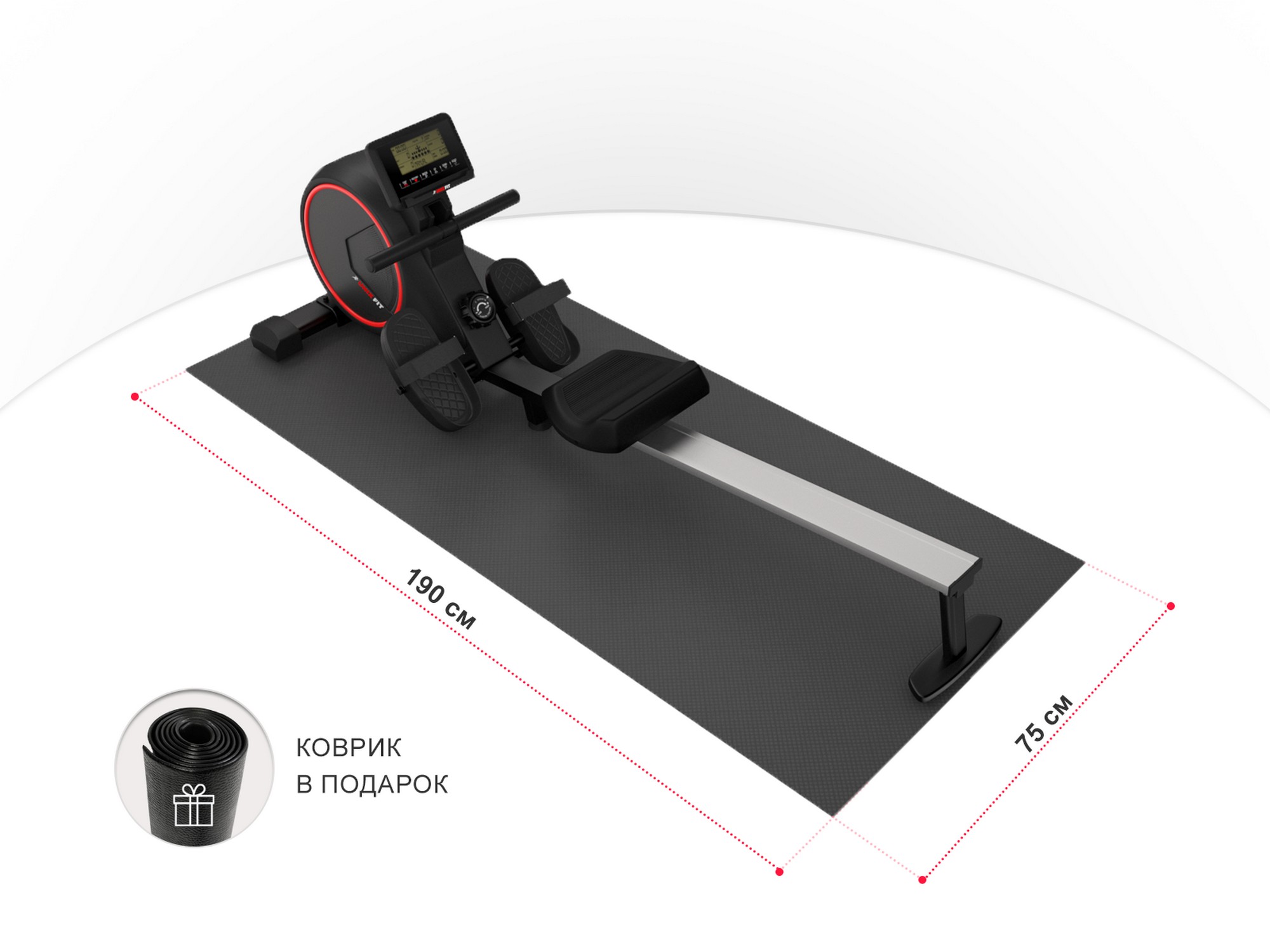 Гребной тренажер UnixFit Techno Rower 410 RMTF410