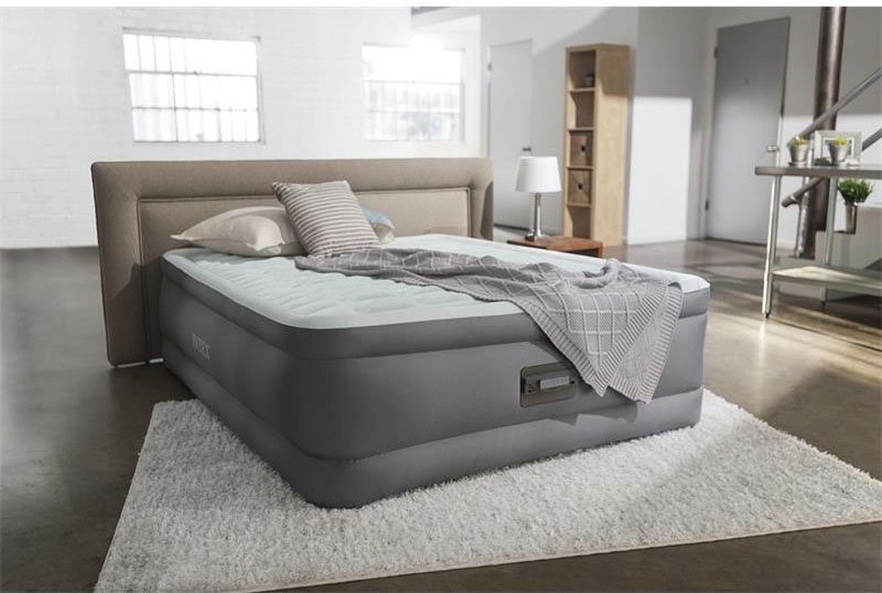 Надувная кровать Intex Premaire Elevated Airbed 137х191х46см, встроенный насос 220V 64904