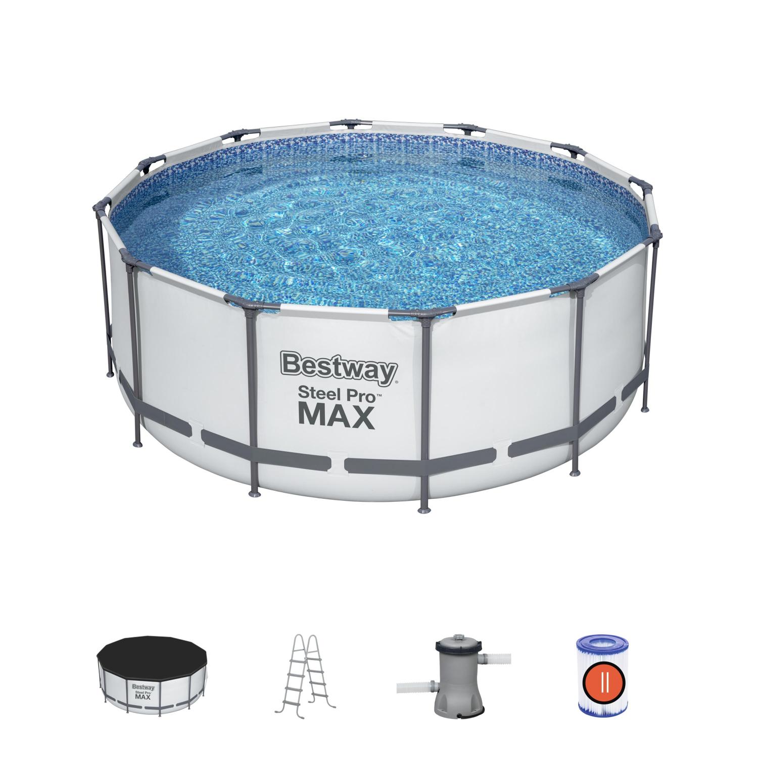 Бассейн круглый на стойках 366х122 см Bestway 56420