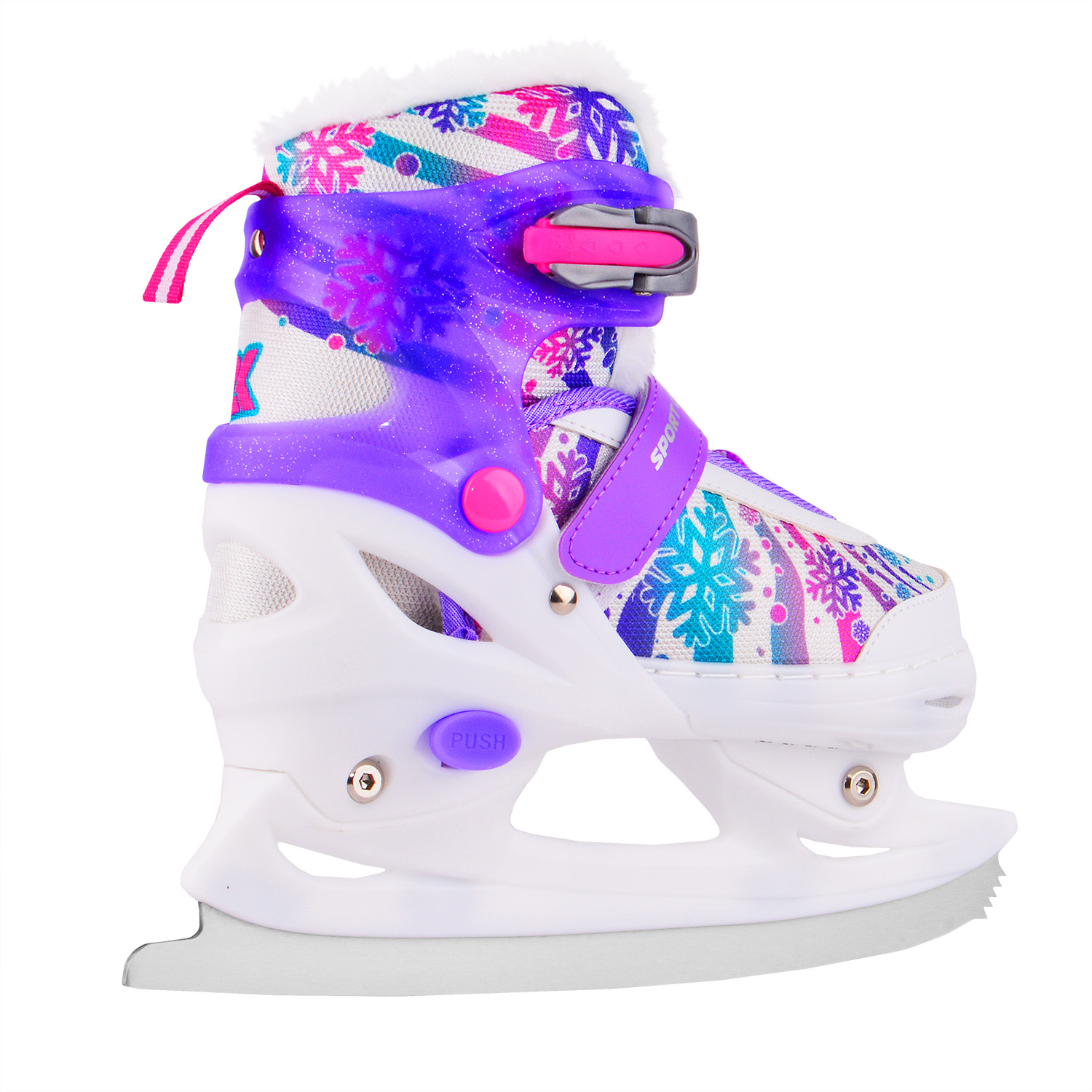 Раздвижные коньки (с мехом) Sport Collection CK-SK1105 violet