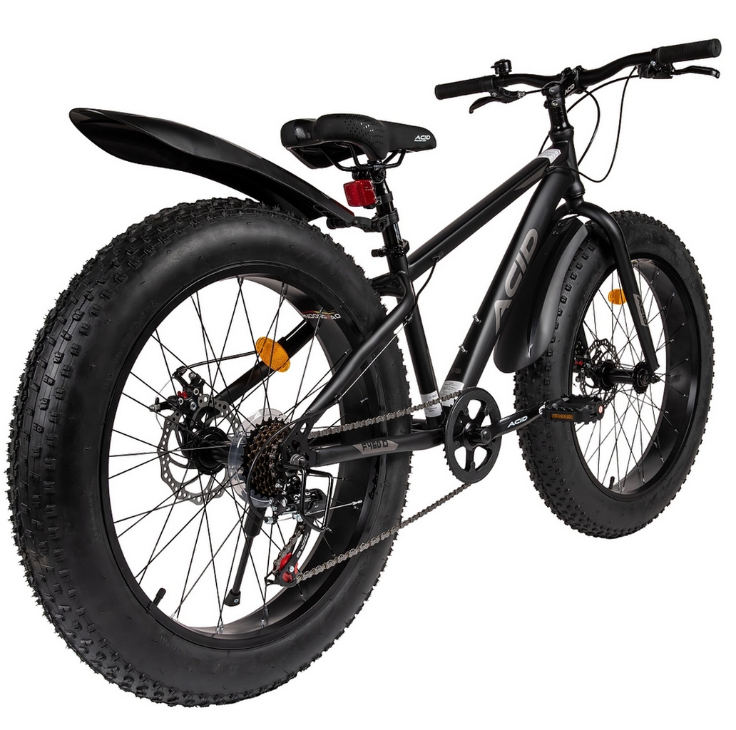 Велосипед 24" Acid F 460 D 2026 056349 Black Flat\Dark Gray