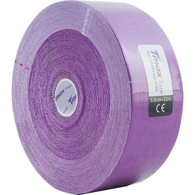 Тейп кинезиологический 5x2200 см Tmax Extra Sticky 223297 фиолетовый