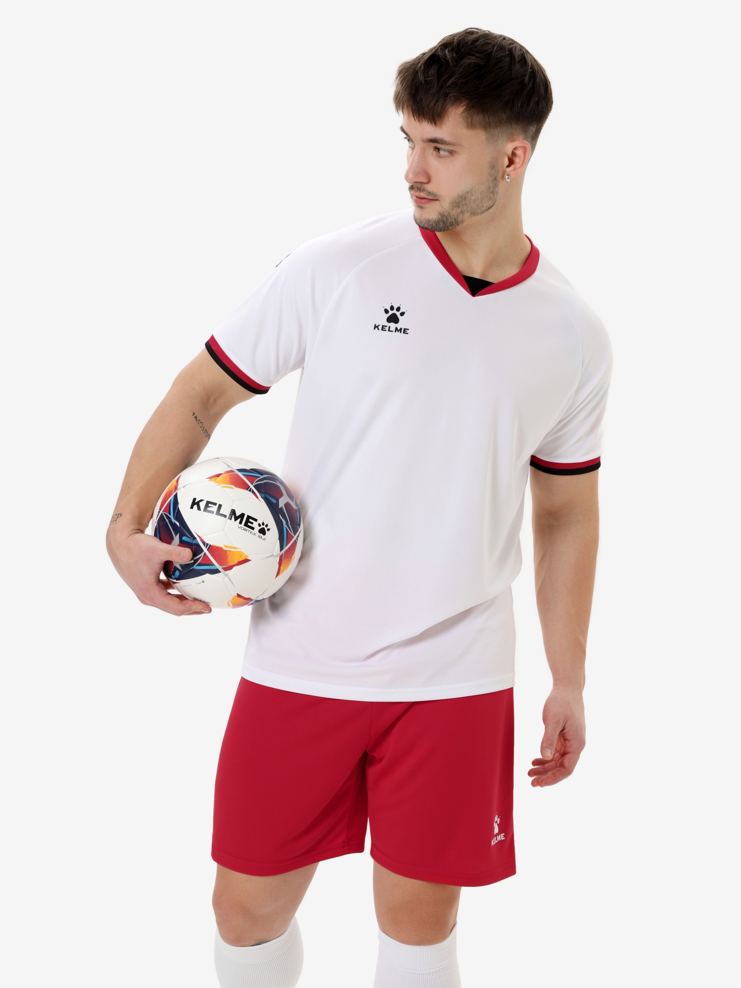 Футбольная форма Kelme Football Uniform Set 8551ZB11084-100 White