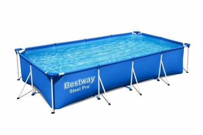 Каркасный бассейн прямоугольный 400х211х81см Bestway Steel Pro 56405