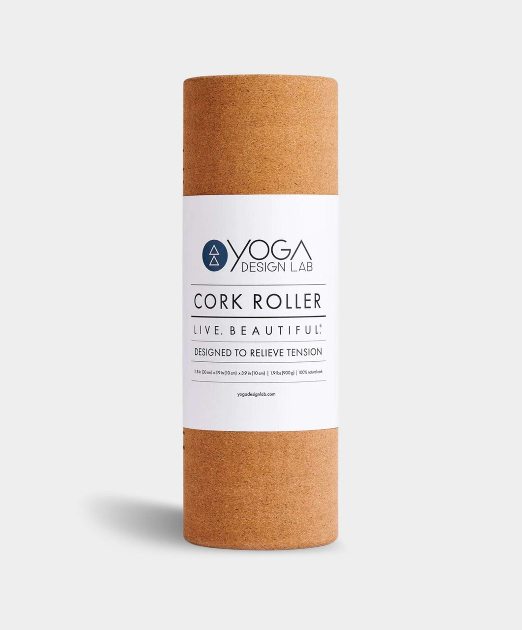 Массажный ролл 30x10 см, пробка YOGA DESIGN LAB Сork Roller RL-Cork-Mandala Tonal