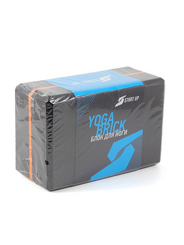 Блок для йоги 22,8x15,2x10см Start Up NT18022B черный