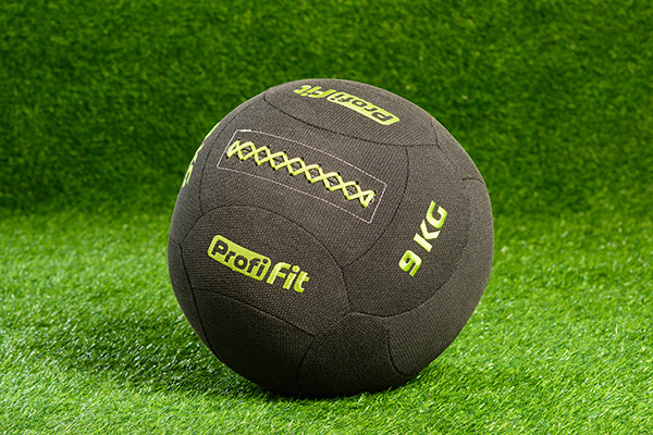Медицинбол набивной кевларовый (Kevlar Wallball) Profi-Fit 9 кг