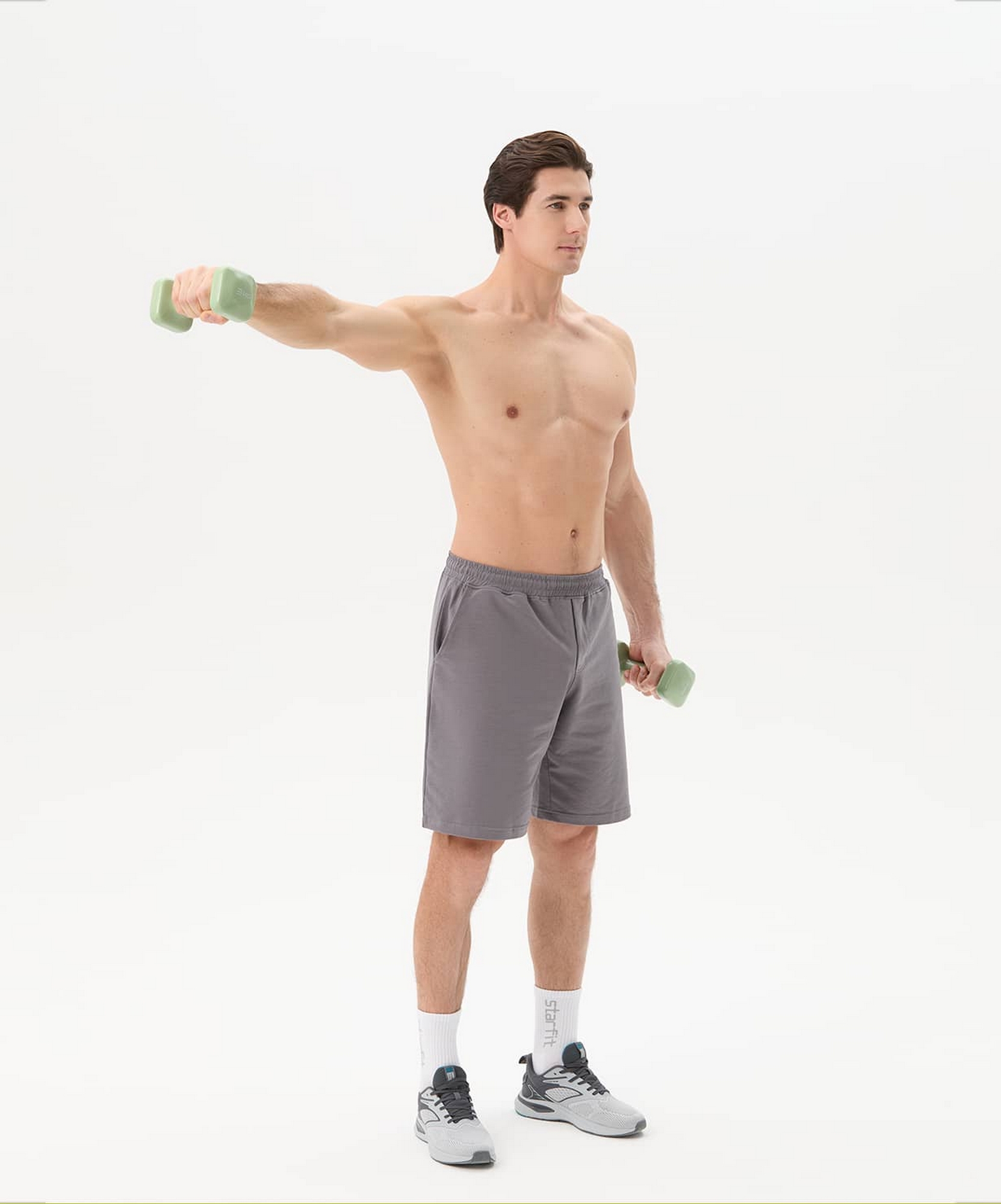 Гантель виниловая 3 кг Star Fit DB-106 оливковый
