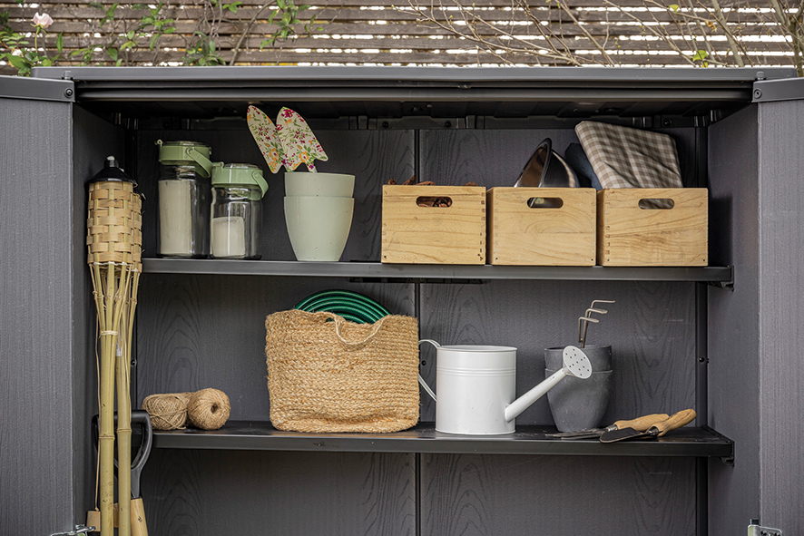 Шкаф Вертикальный (Vertical Shed) 1400 L светло-коричневый Ashwood