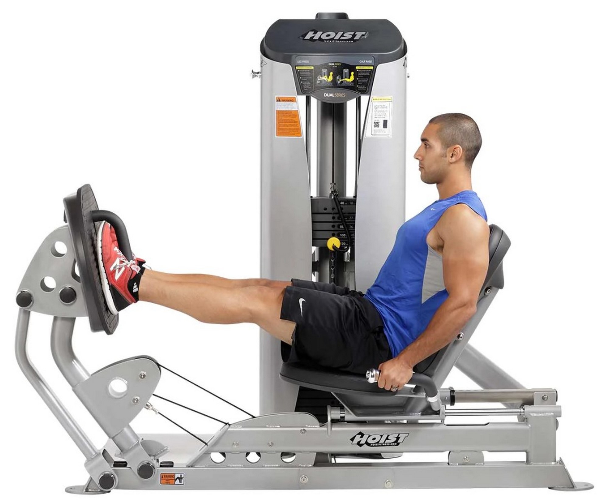 Жим ногами сидя и икроножные Hoist HD-3403 | Premium Fitness